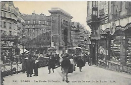 CPA Paris La Porte St-Denis Vue De La Rue De La Lune - Paris (10)