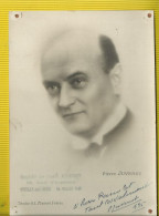 Autographe   De L Acteur Pierre  Juvenet 1935 Pour  Pierre Ramelot 12  X 16 Cm - Acteurs & Comédiens