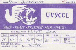 AK 213275 QSL - USSR - Sverdlovsk - Radio-amateur