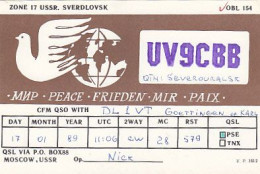 AK 213276 QSL - USSR - Sverdlovsk - Amateurfunk