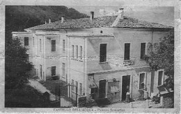Castello Dell'Acqua (Sondrio) - Palazzo Scolastico, Cartolina Incollata Su Cartoncino Per Riparazione - Sondrio