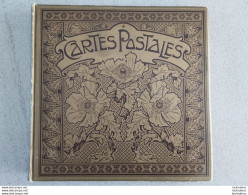 ALBUM ANCIEN POUR CARTES POSTALES ANCIENNES - DECOR PAVOTS, ART NOUVEAU  CONTENANCE  400 CPA ENVIRON - Unclassified