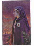 CPA L'ANGE GUERISSEUR D'APRES D. ENJOLRAS, INFIRMIERE, CROIX ROUGE - Croce Rossa