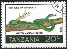 Tanzania 1987 - Mi 407 - YT 328 ( Snake : Green Mamba ) - Tanzania (1964-...)