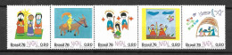 Brasil 1976 Natal RHM C958-C962 (Tira) - Neufs