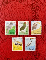 Soudan 1990 5v Neuf MNH ** Mi 422 426 YT 235 237 Pájaro Bird Pássaro Vogel Ucello Oiseau Sudan - Perroquets & Tropicaux