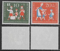 Germany BRD 1957 Charity, Children From Berlin  Mi N.250-251 Complete Set MNH ** - Neufs