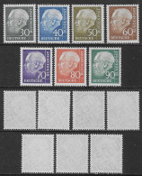 Germany BRD 1957 Th.Heuss Mi N.259-265 Complete Set MNH ** - Nuevos