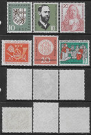 Germany BRD 1957 Saars, Hertz, Gerhardt, Freiburg Etc 6val Mi N.249,252-256 MNH ** - Unused Stamps