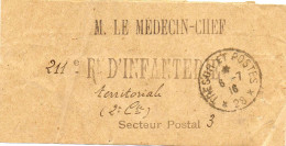 1916. BANDE JOURNAL EN FRANCHISE MILITAIRE. " TRESOR ET POSTES 28". - Journaux