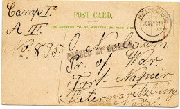 AFRIQUE DU SUD.1919. PRISONNIER DE .GUERRE ALLEMAND "BETHELEM-CAMP DE FORT-NAPIER-NATAL".CENSURE. - Lettres & Documents