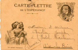 1916. CARTE LETTRE" DE L'ESPERANCE-JOFFRE". TRESOR ET POSTES 68. - 1. Weltkrieg 1914-1918