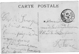 1915 ."POSTES RASSEMBLEMENT N°22".SENS (YONNE) - Guerra De 1914-18