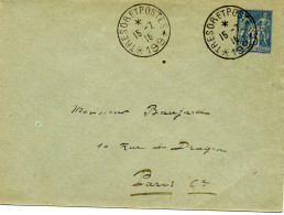 1916. ENTIER POSTAL "PAIX ET COMMERCE" OBLITERE "TRESOR ET POSTE 199". - WW I