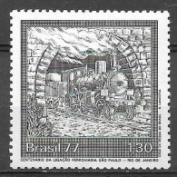 Brasil 1977 Centenário Da Ligação Ferroviária São Paulo-Rio De Janeiro RHM C991 - Unused Stamps