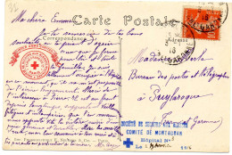 1916."S.S.B.M.HOPITAL AUXILIAIRE N°8". MONTAUBAN (HAUTE GARONNE) - 1. Weltkrieg 1914-1918