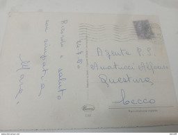 1960 CARTOLINA CON ANNULLO DOPPIO CERCHIO CLUSONE BERGAMO - 1946-60: Marcophilia