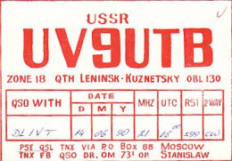 AK 213290 QSL - USSR - Leninsk - Kuznetsky - Radio-amateur