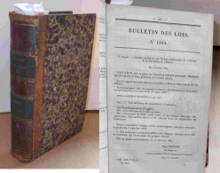 BULLETIN DES LOIS - POPULATION DE L'EMPIRE - BULLETIN DES LOIS DE L'EMPIRE FRANCAIS- XI° - 1801-1900