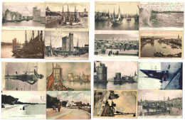 X CARTES POSTALES ANCIENNES - LA ROCHELLE - PORT - CHARENTES MARITIMES - 1901-1940