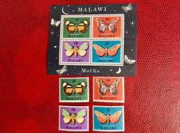 MALAWI 1970 Bloc 4v 4v Neuf MNH ** YT 134 / 137 BF 19 Mariposa Butterfly Borboleta Schmetterlinge Farfalla - Schmetterlinge