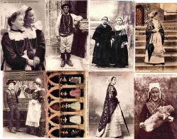 X CARTES POSTALES ANCIENNES - FINISTERE - TYPES ET COSTUMES - 1901-1940