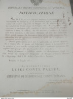 1841 VENEZIA PREVENIRE L'ESPLOSIONE DELLE MACCHINE A VAPORE - Historical Documents