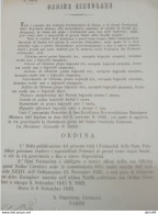 1849 ROMA ORDINE DEI FARMACISTI - Historical Documents