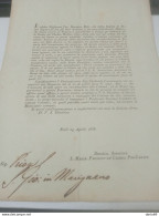 1836 FORLI'  STUDI SUL CHOLERA MORBUS - Historical Documents