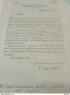 1817  BOLOGNA CIRCOLARE CHE OBBLICA IN TUTTE LE CITTA' A COSTRUIRE  UN CIMITERO - Decreti & Leggi