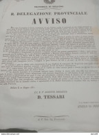 1851 BELLUNO AVVISO PER L'ABUSIVA VENDITA DI MEDICINALI FUORI DALLE FARMACIE - Historical Documents