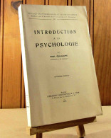 GUILLAUME Paul - INTRODUCTION A LA PSYCHOLOGIE - Other & Unclassified