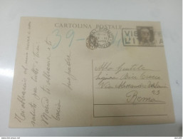 1939 CARTOLINA CON ANNULLO PALERMO + TARGHETTA - Interi Postali