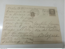 1938 CARTOLINA CON ANNULLO PADOVA + TARGHETTA - Postwaardestukken