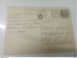 1938 CARTOLINA CON ANNULLO NAPOLI + TARGHETTA - Stamped Stationery