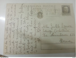 1938  CARTOLINA CON ANNULLO FIRENZE + TARGHETTA - Interi Postali