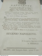 1810  MANIFESTO NAPOLEONICO - Historical Documents