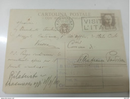 1940 CARTOLINA CON ANNULLO PADOVA  + TARGHETTA - Entiers Postaux