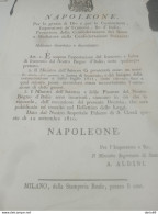 1810 MANIFESTO NAPOLEONICO - Historical Documents