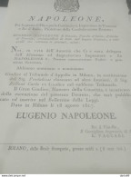 1807 MANIFESTO NAPOLEONICO - Historical Documents