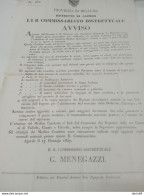 1837 AGORDO BELLUNO CONCORSO  MEDICO CHIRURGO - Documentos Históricos