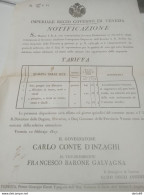 1827 VENEZIA  DAZI DI ESPORTAZIONE PER LE QUALITA' DI SETA - Documents Historiques