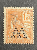 FRANCE W N°117 Mouchon W 2 Indice 4 Perforé Perforés Perfins Perfin !! Superbe - Other & Unclassified