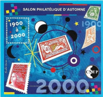 Bloc N° 32 54e Salon Philatélique D'automne à Paris 1900 à 200T0 Par Les Timbres Classeur Noir - CNEP