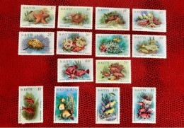 ST KITTS 1984 Complete 14v Neuf MNH ** YT 558 / 571 Pez Fish Peixe Fisch Pesce Poisson - Fische