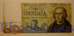 ITALIA - ITALY 5000 LIRE 1973 PICK 102b UNC - 5.000 Lire