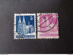 GERMANIA DDR GERMANY ALLEMAGNE DEUTSCHLAND 1948 MONUMENTS - Usados