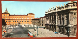 TURIN - Piazza Castello - Royal Palace And Palazzo Madama With 18th Century - 1964 (c874) - Lugares Y Plazas