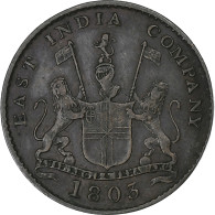 Inde Britannique, MADRAS PRESIDENCY, 5 Cash, 1803, Soho, Cuivre, TTB, KM:316 - Kolonies