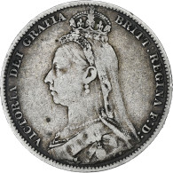 Royaume-Uni, Victoria, Shilling, 1890, Londres, Argent, TB+, KM:774 - I. 1 Shilling